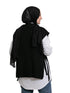 Black Cut Pelt Pullover - Khotwh